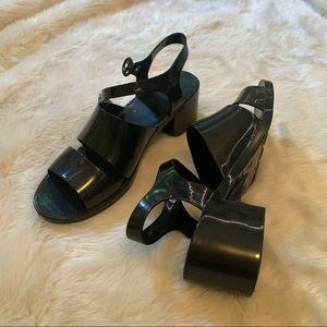 American Apparel Black Sandals